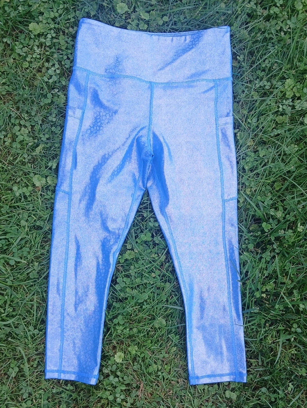 ZYIA Mermaid Light And Tight Leggings Iridesent Size 4